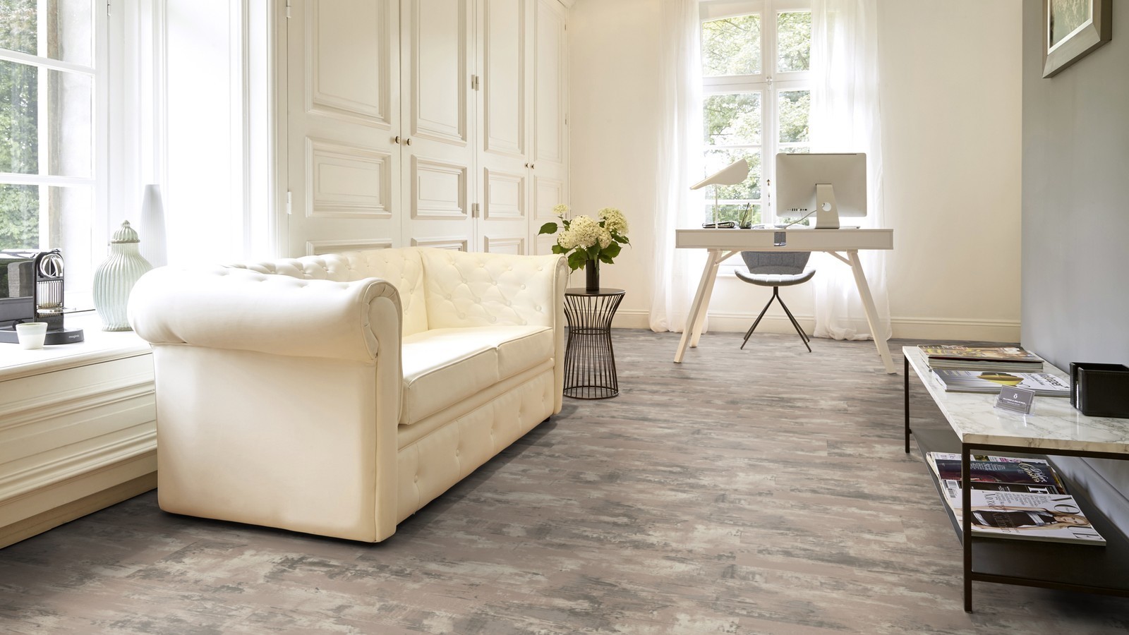 Tarkett Suelo de diseño iD Inspiration Loose-Lay Grey Beach Wood Planke