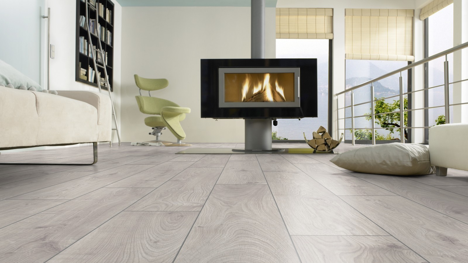 Laminate Select Atlas Oak White D3223 1-strip 4V Width 193mm