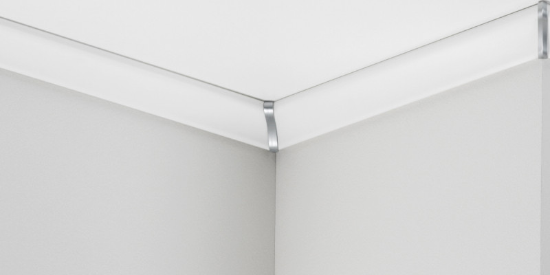 Parador Internal corners for ceiling moulding DAL 2 Alu look main product photo