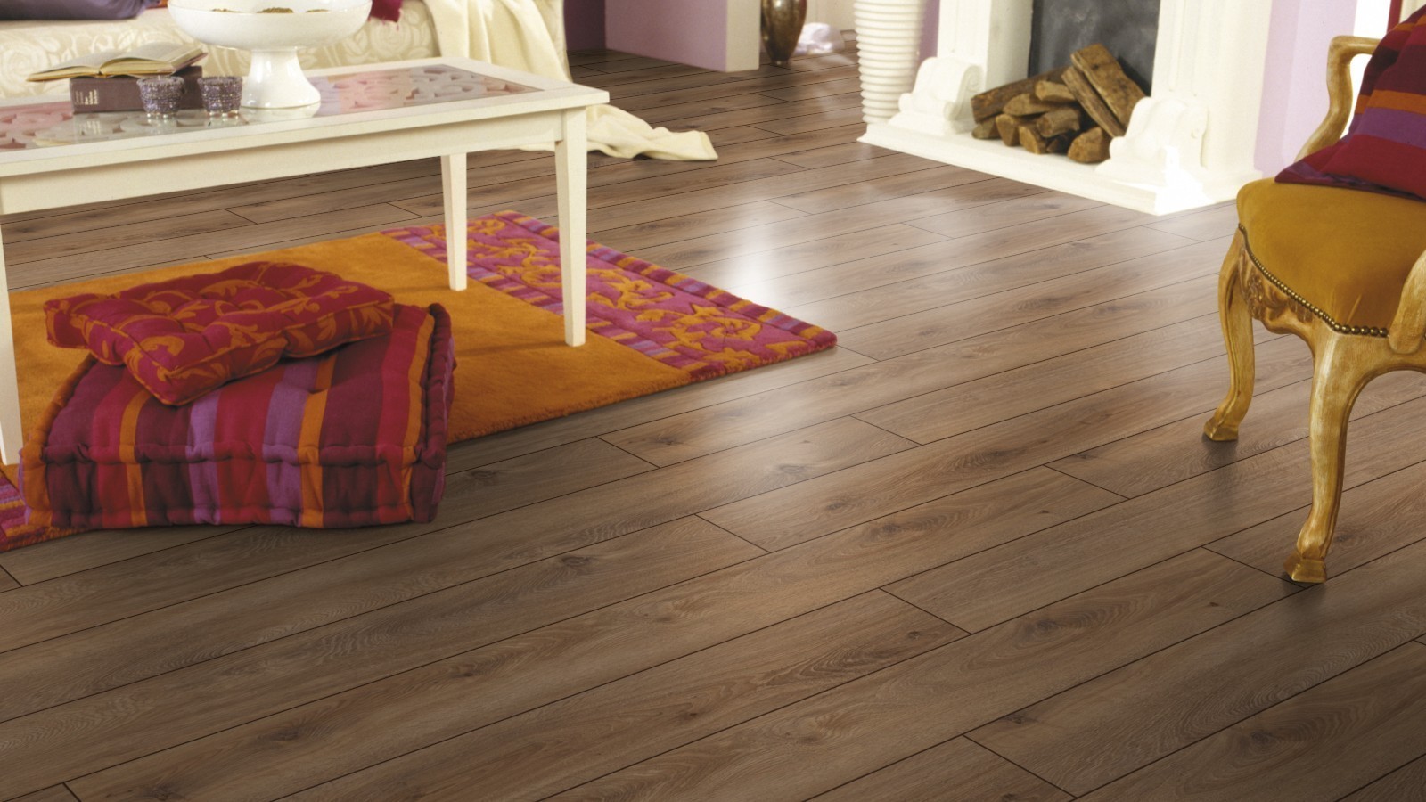 Suelo laminado Slim Prestige Oak nature D4166 1-Tablilla 4V ancho 157mm