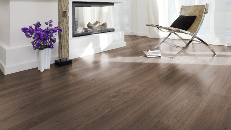 Laminate Flexi Walnut Palazzo D4757 1-strip Width 193mm main product photo