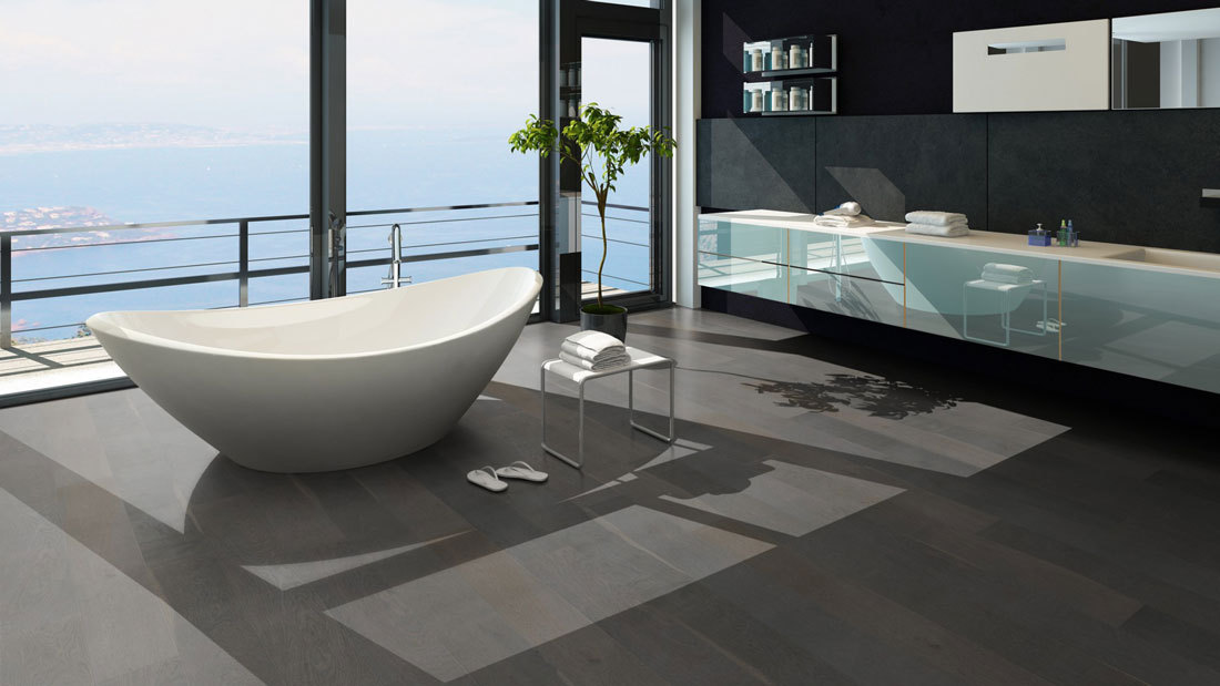 Meister Parquet Premium Cottage PD 400 marquant Chêne argent titane 8221 1 frise 2V