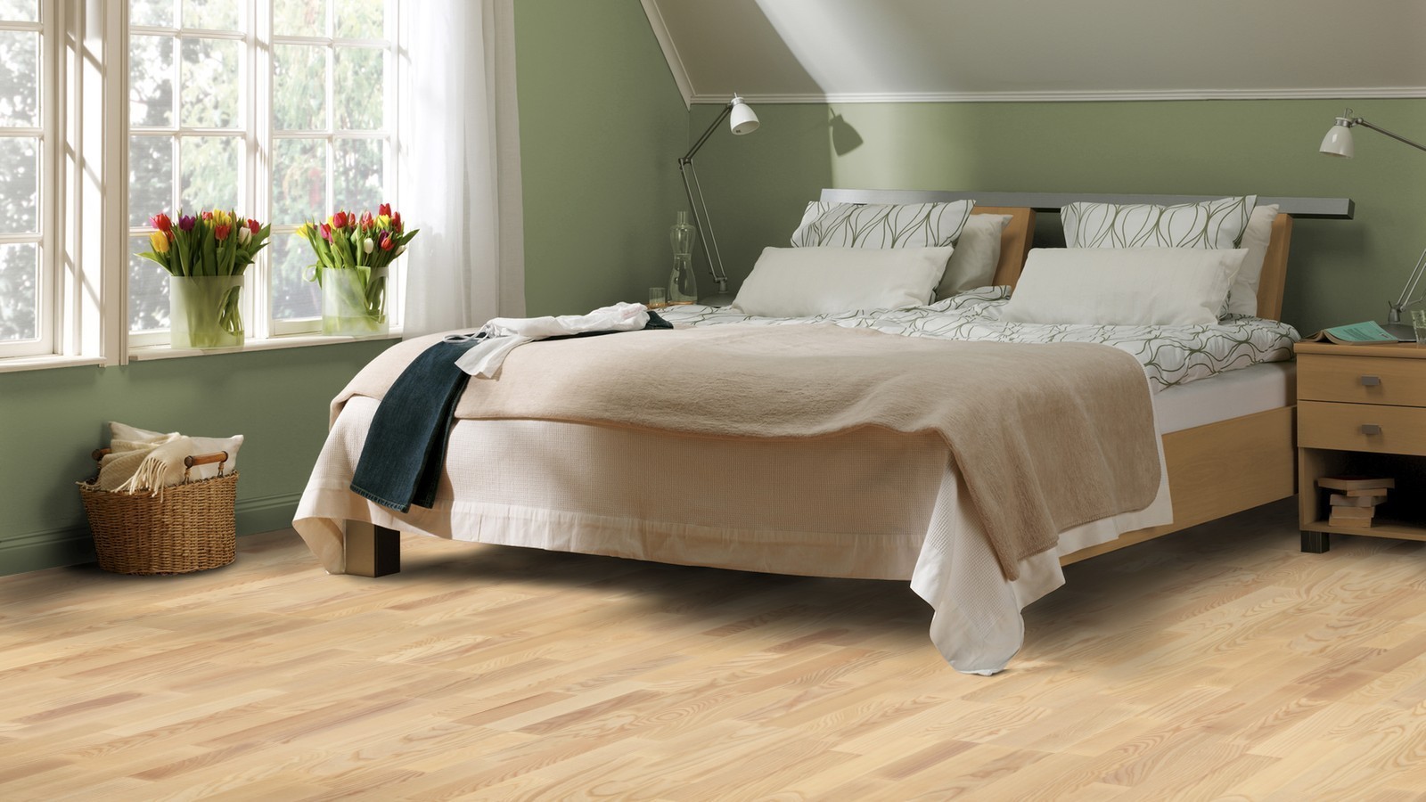 Tarkett Parkett Pure Natur Esche 3-Stab-Schiffsboden Proteco Natura