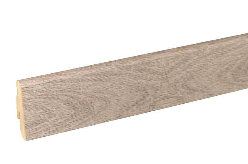Passende Sockelleiste 6 cm hoch Eiche sägerau grau FOEI766 240 cm main product photo