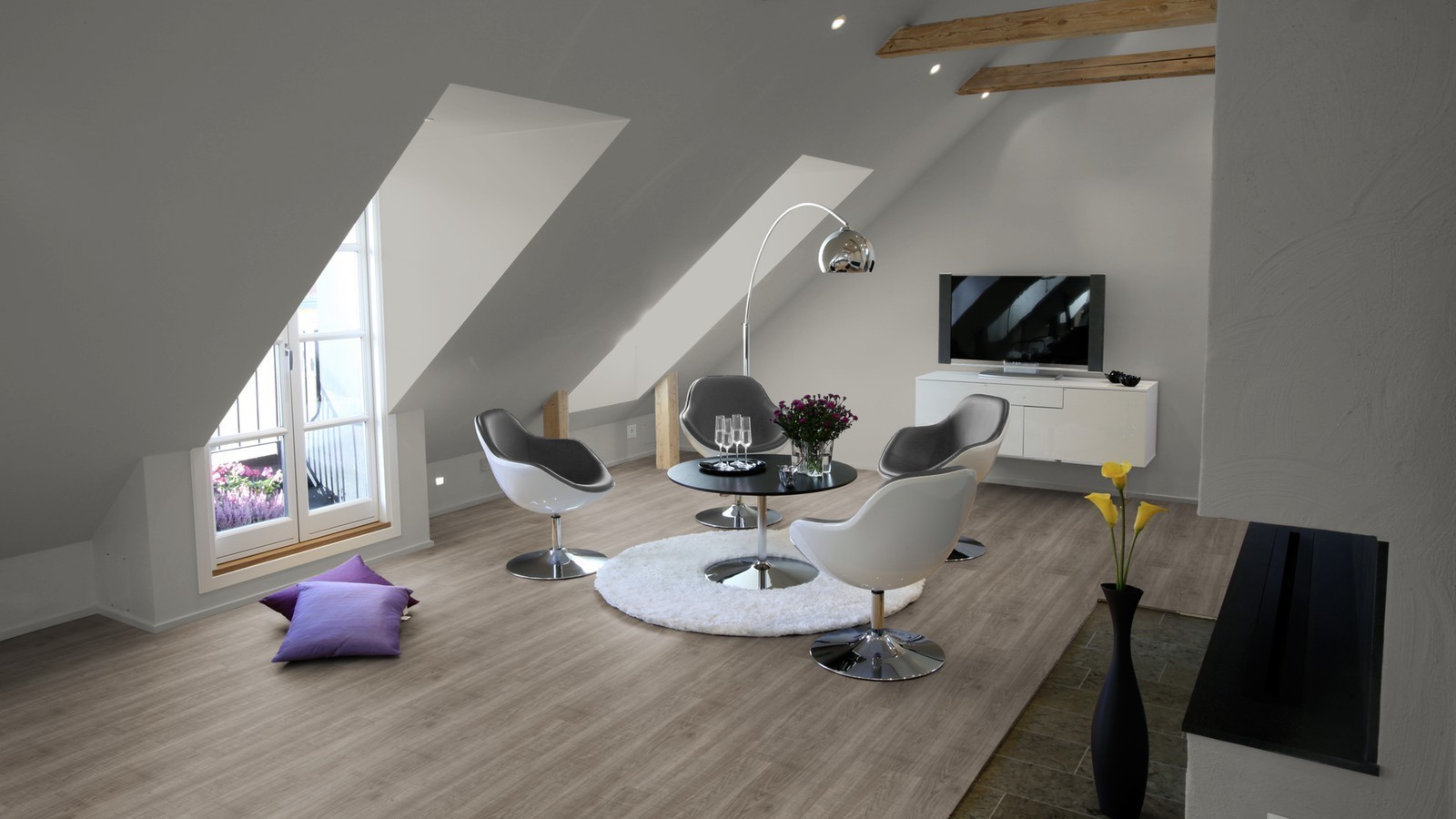 Tarkett Design flooring iD Inspiration Loose-Lay Grey Sawn Oak Plank