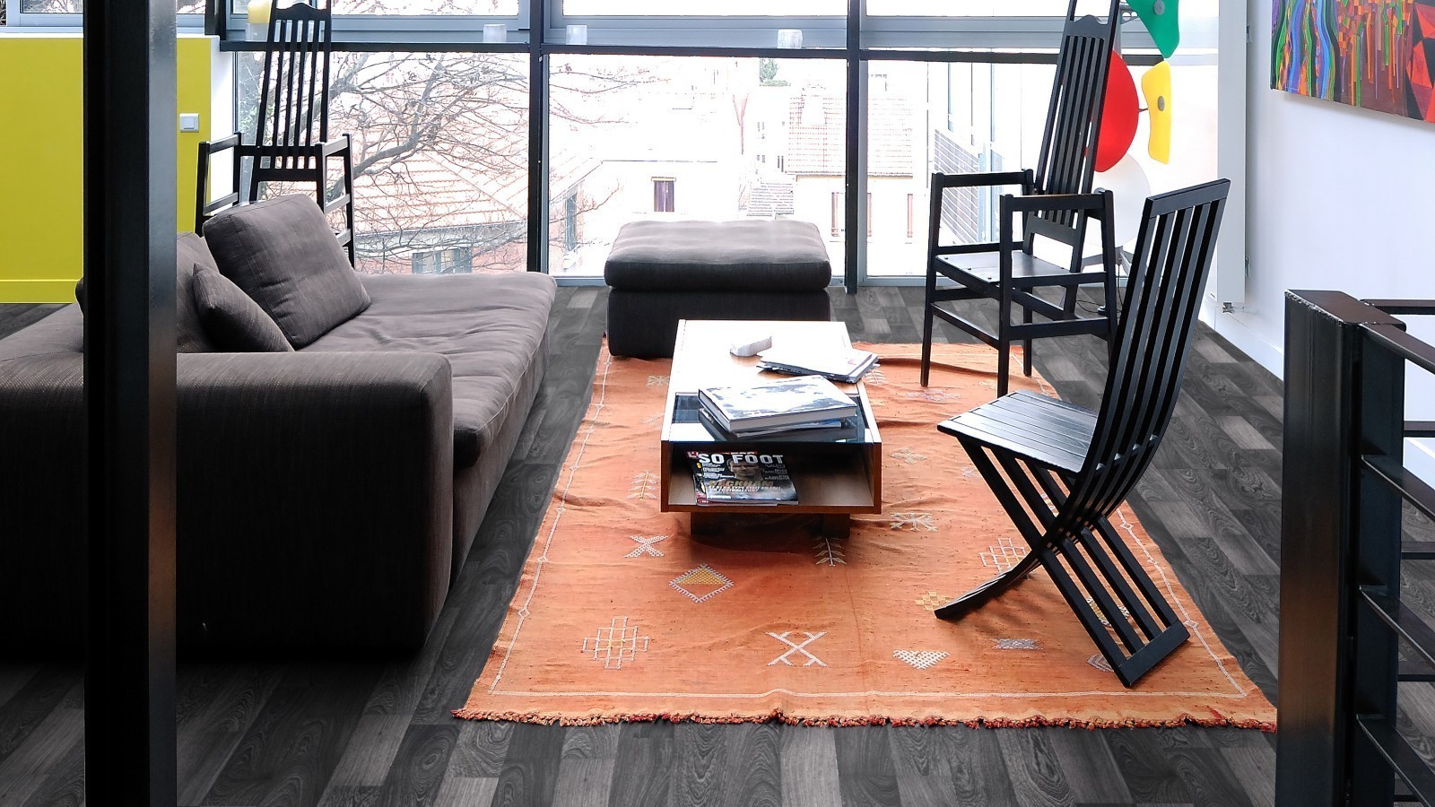 Laminate Flexi Black an White D2955 2-strip Width 193mm