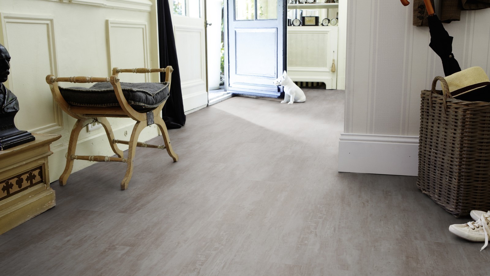 Tarkett Vinylboden Starfloor Click 30 Grey Scratched Metal Fliese M4V