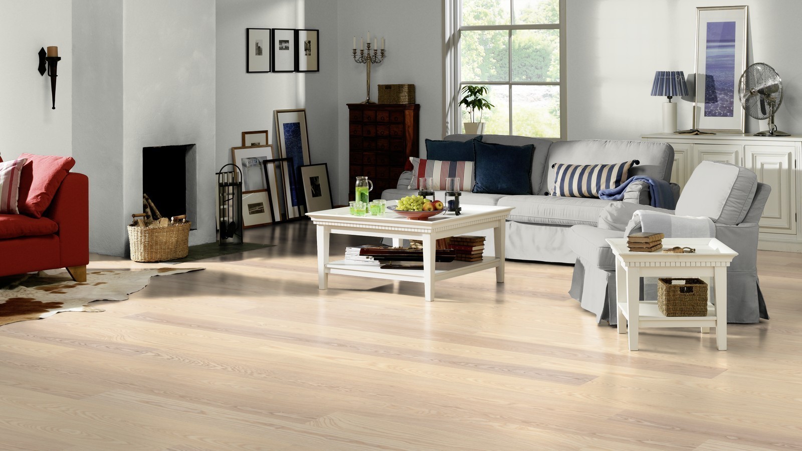 Tarkett Parkett Shade Natur Esche Linen weiß Landhausdiele M2V