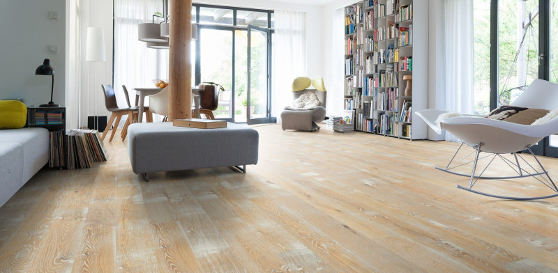 Parquet HARO 4000 Roble Sauvage Lama Atelier 4V naturaLin plus main product photo