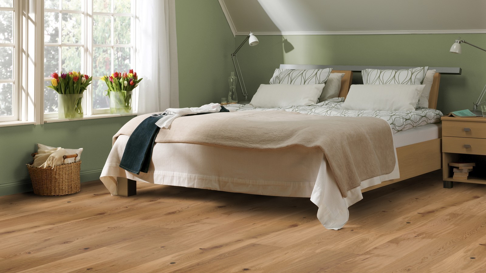 Tarkett Parkett Pure Rustikal Eiche Landhausdiele / Diele XT M2V Proteco Natura, gebürstet 14 mm