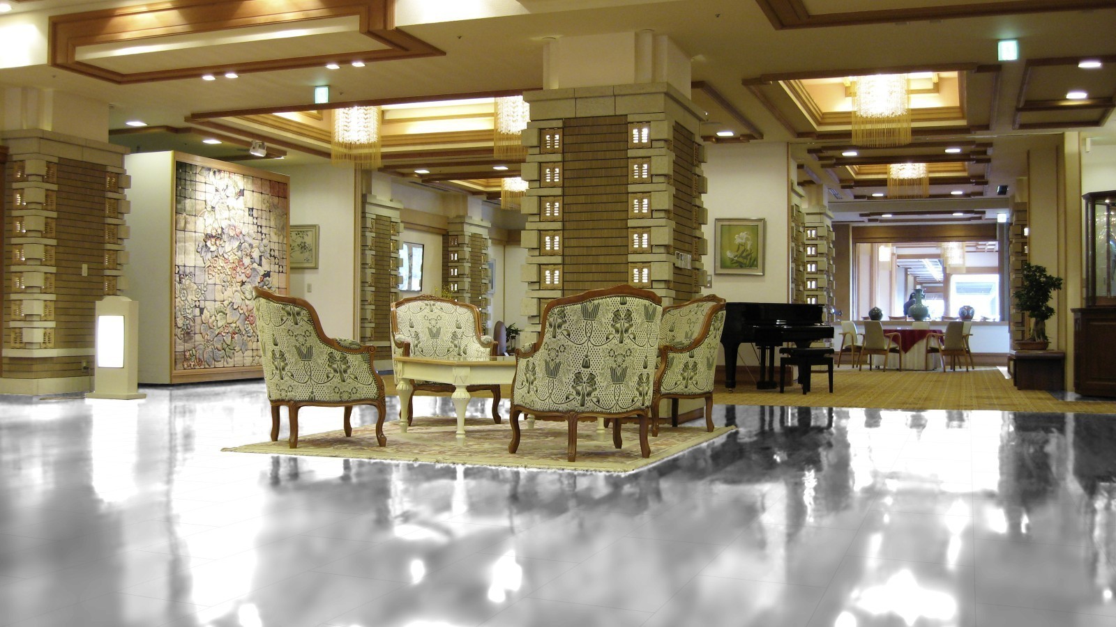 Laminate Blue Line Uni White D2935 High Gloss Tile look 4V