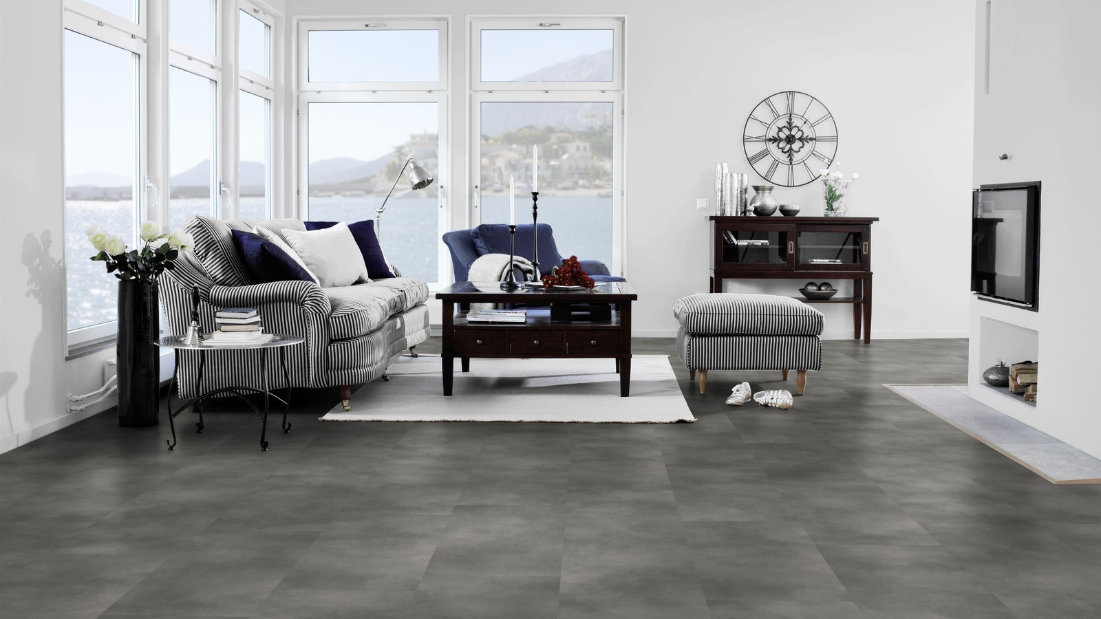 Tarkett Design flooring iD Inspiration Loose-Lay Grey concrete Tile