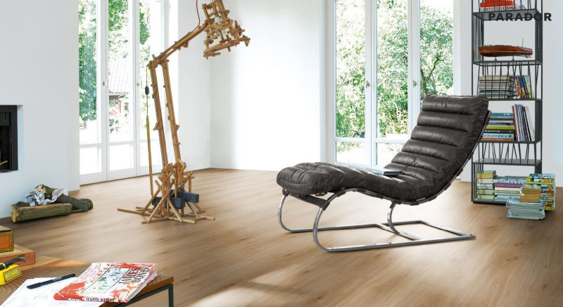 Parador Laminate Basic 600 Oak Horizont natural Broad wide plank 4V main product photo