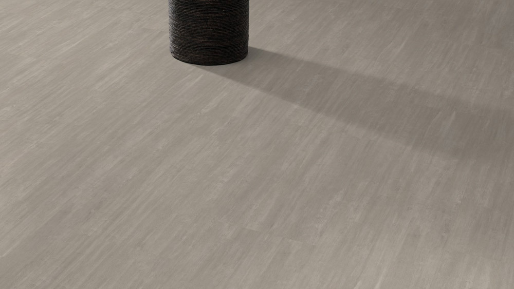 Skaben Klebe-Vinylboden massiv Life 55 Beton Beige Fliese 4V zum kleben