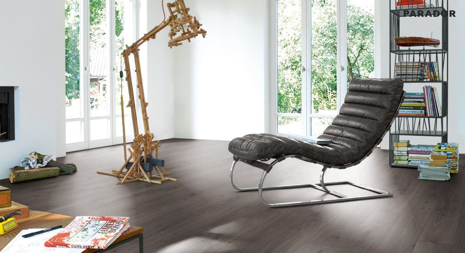 Parador Laminat Basic 400 Eiche Geräuchert Weiß Geölt Landhausdiele 4V