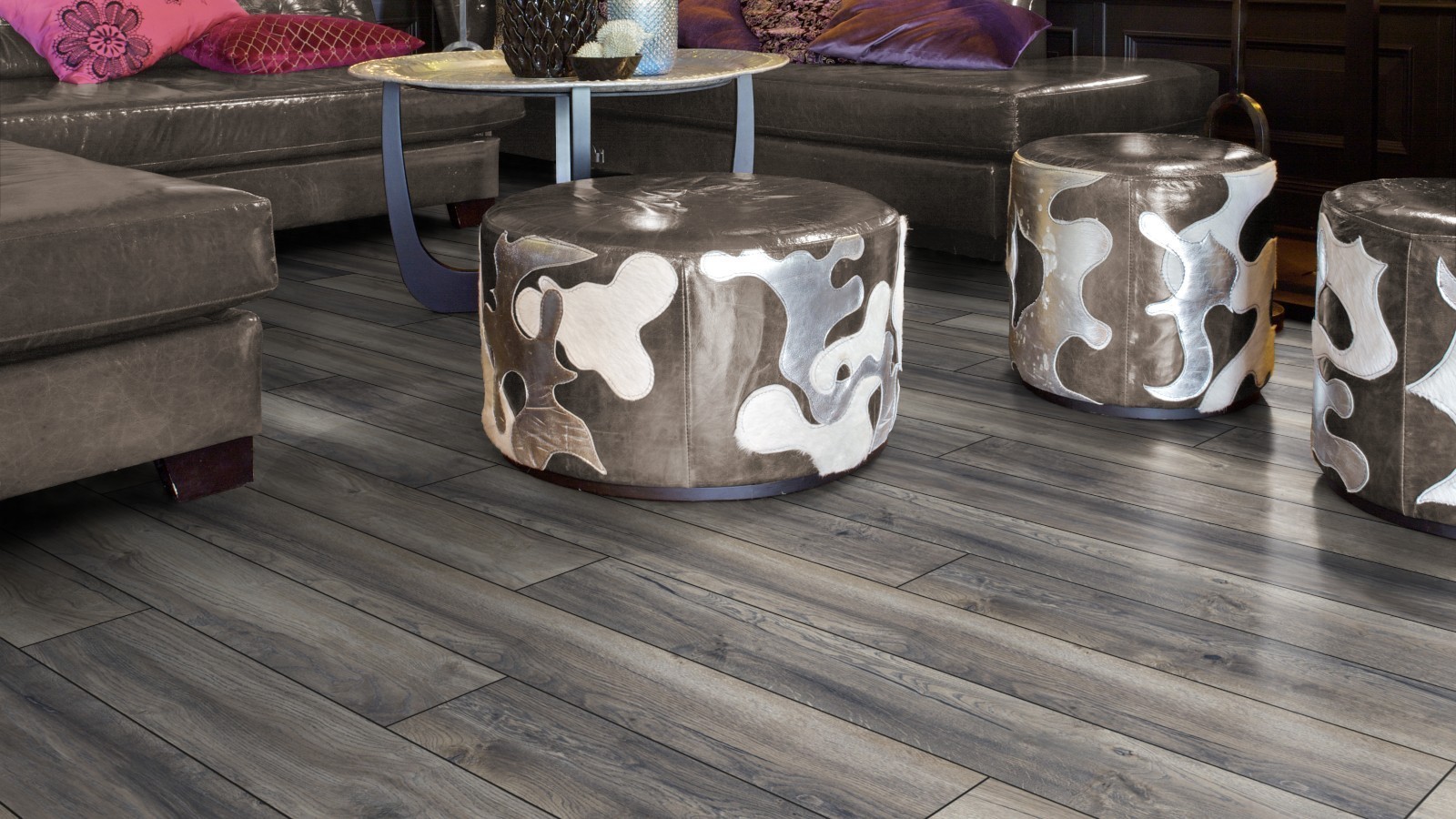 Laminate Slim Harbour Oak Grey D3572 1-strip 4V Width 157mm