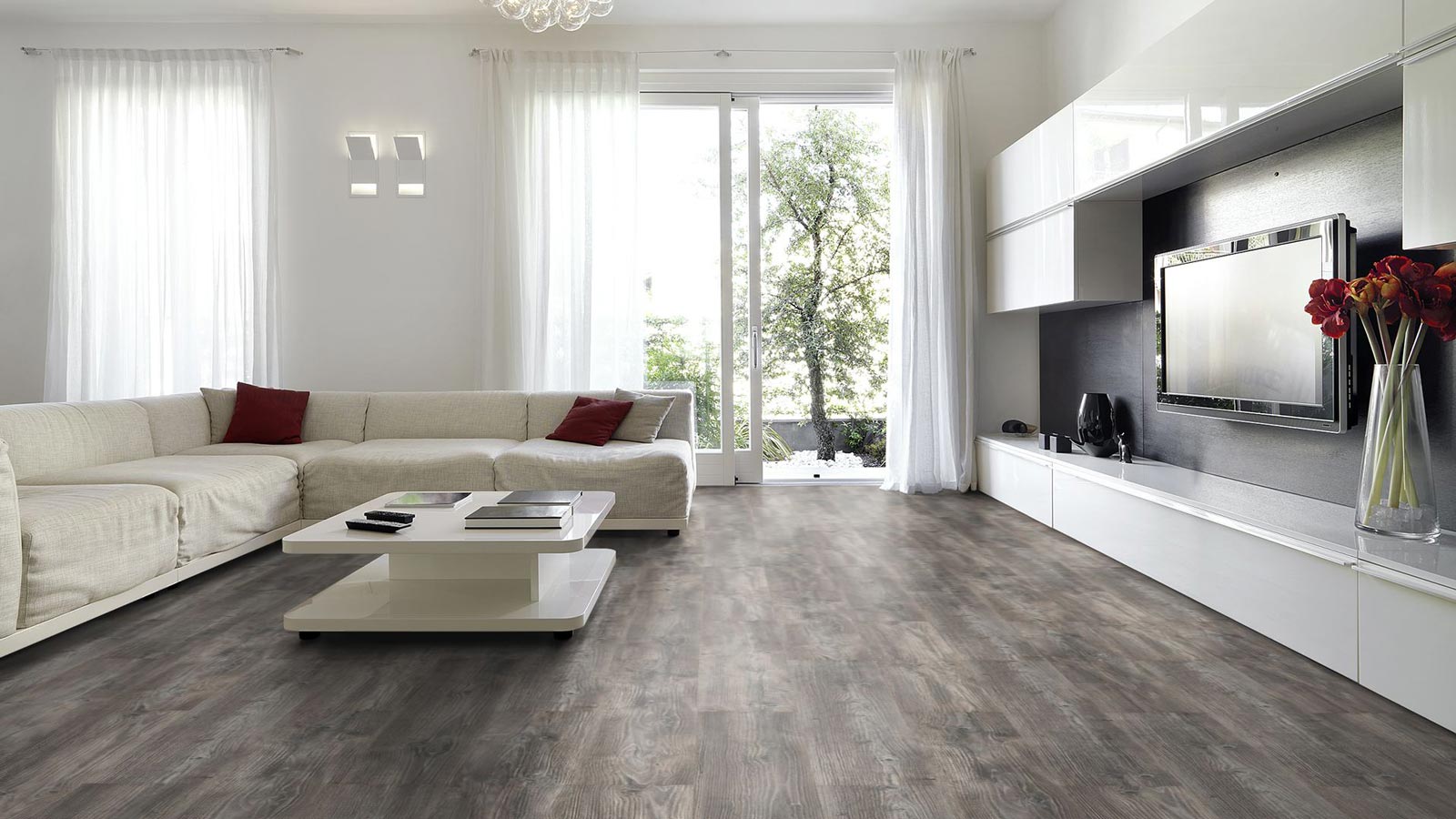 Classen Laminat 731-4 Kiefer grau rustikal 1-Stab Landhausdiele 4V Raum3