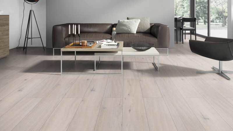 Classen Laminat 832-4 Eiche gebürstet weiss 1-Stab Landhausdiele 4V main product photo