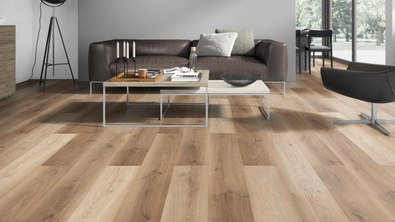 Classen Laminat 832-4 WR Eiche hellbraun mix 1-Stab Landhausdiele 4V main product photo