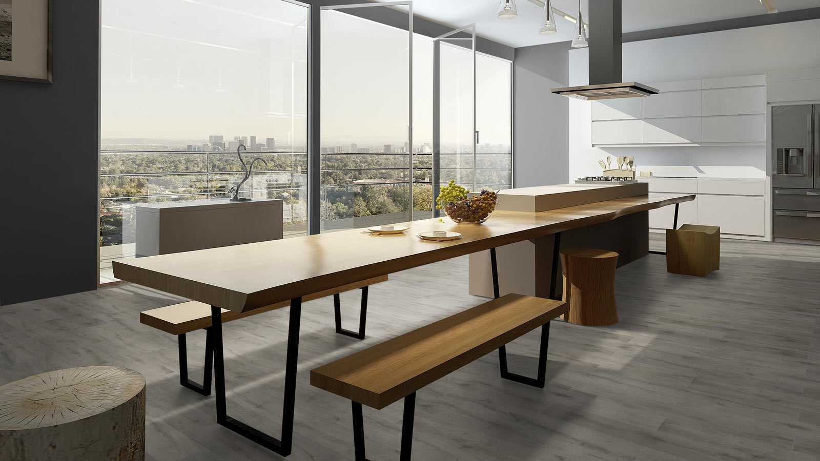 Classen Vinylboden Greenvinyl Base 3.8 mm Pinie gekalkt 1-Stab Landhausdiele 4V Raum6