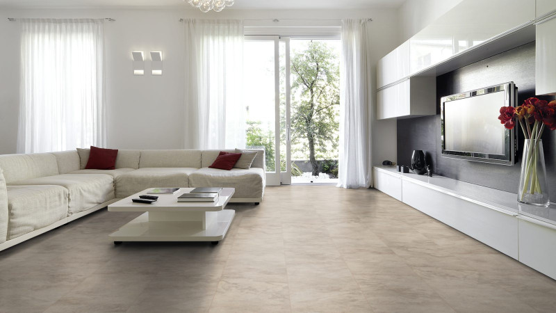Classen Vinilo GreenSuelo de Vinilo Baldosa 4.0 mm Nimbus beige baldosa 4V main product photo
