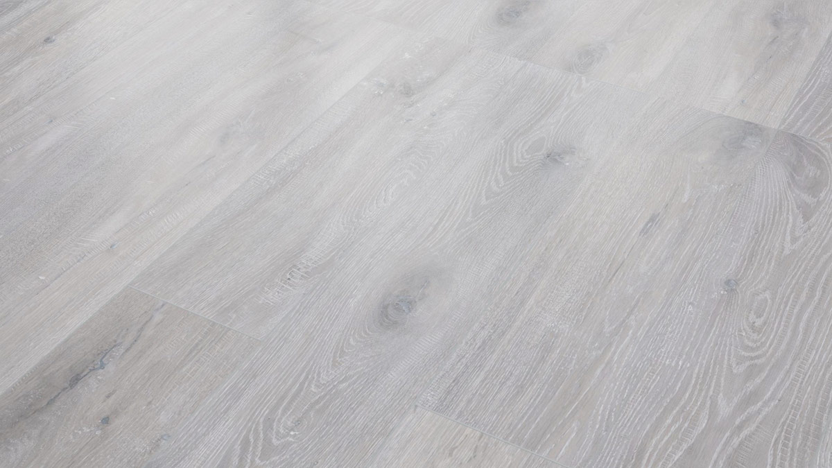 Classen Vinylboden Greenvinyl Touch 4.0 mm Eiche Gekalkt Grau 1-Stab Landhausdiele 4V Raum1