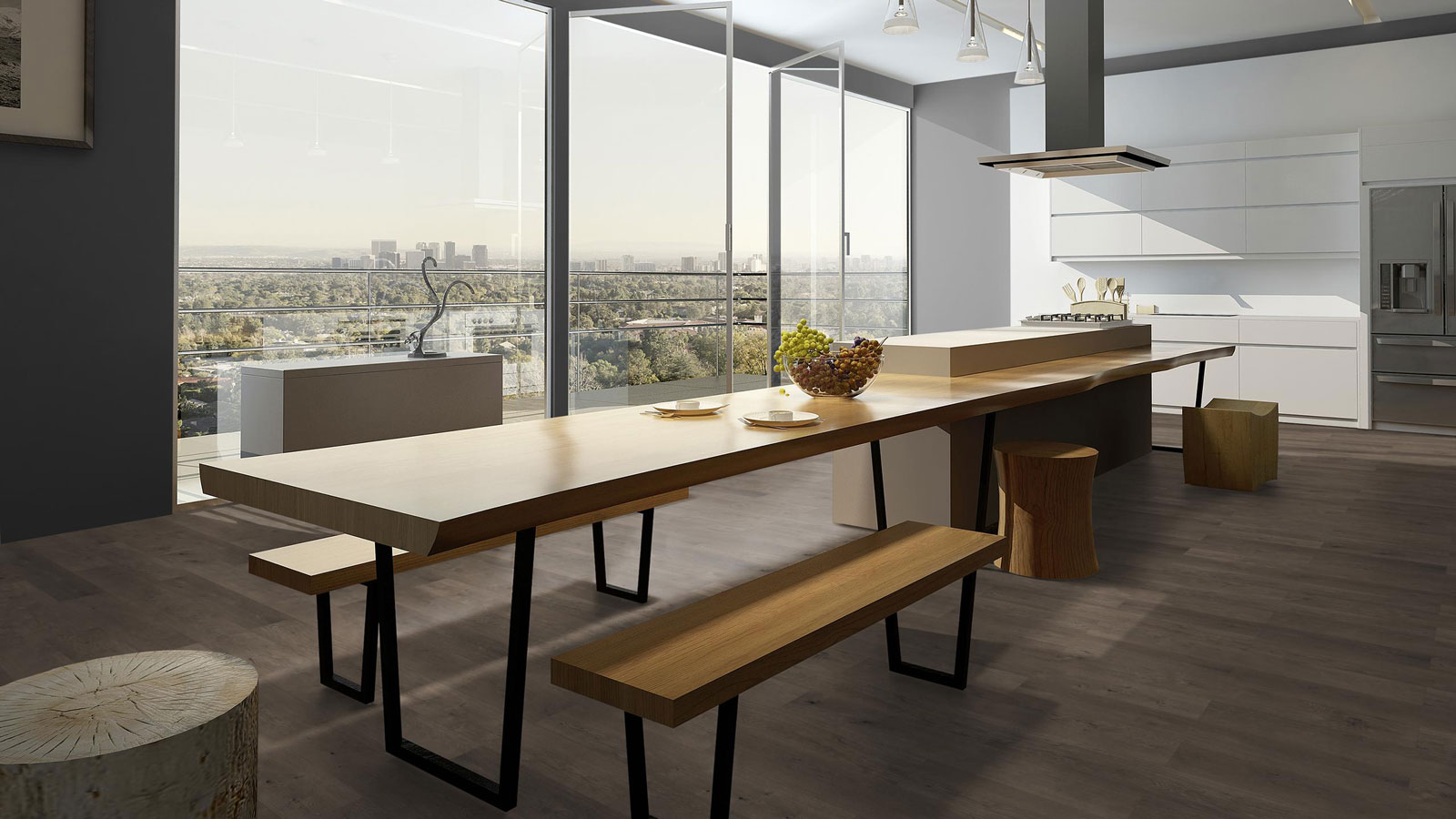 Classen Vinylboden Greenvinyl Touch 4.0 mm Steineiche 1-Stab Landhausdiele 4V Raum6