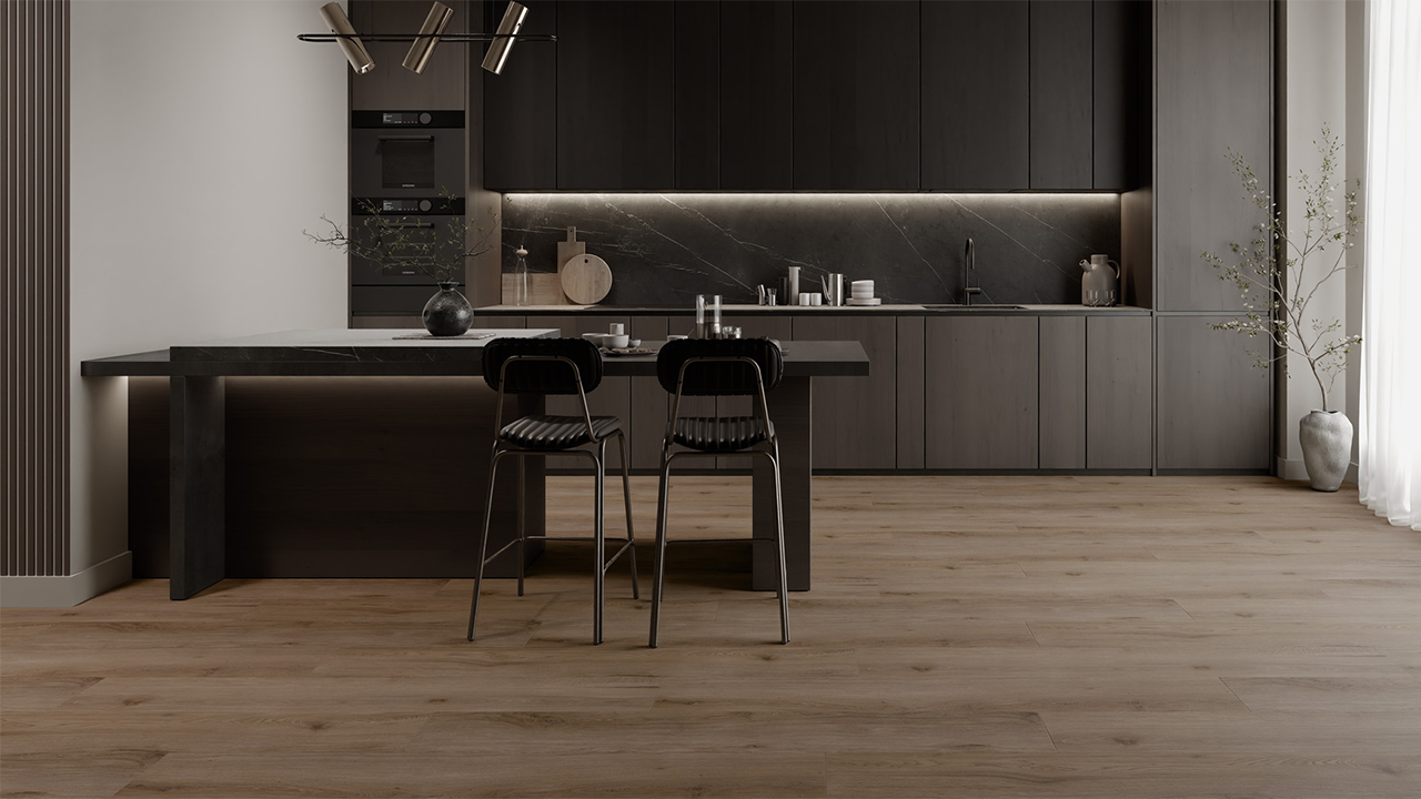 Rigid Klick Vinyl Core WPC - Atlas Eiche Cloud | Trittschall integr. (VCAT002)