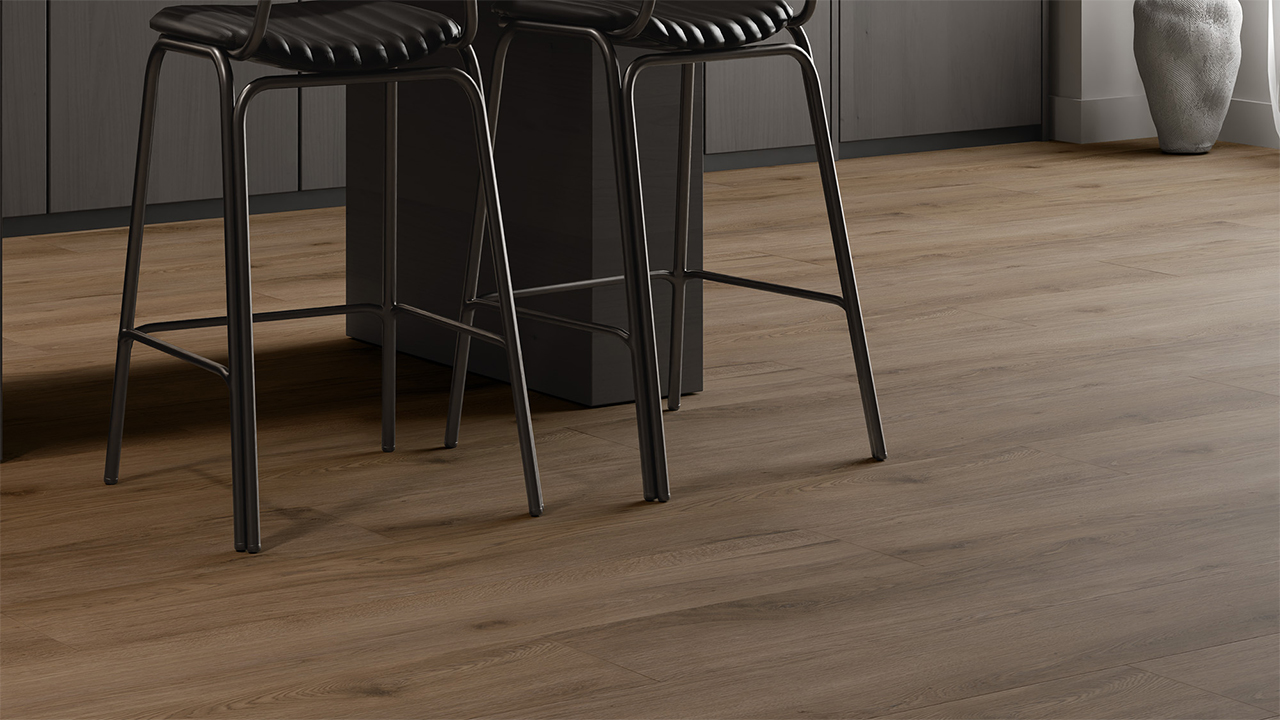 Rigid Klick Vinyl Core WPC - Atlas Eiche Cloud | Trittschall integr. (VCAT002)