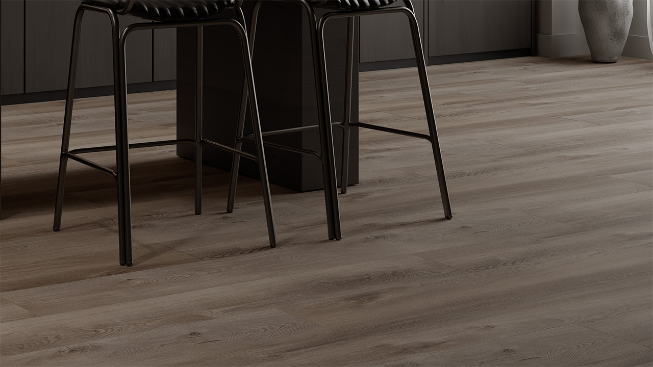 Rigid Klick Vinyl Core WPC - Atlas Eiche Linen | Trittschall integr. (VCAT003)