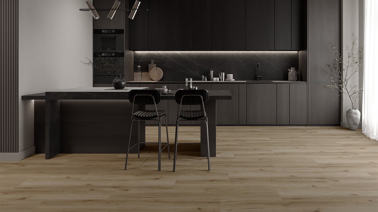 Rigid Klick Vinyl Core WPC - Atlas Eiche Slatewood | Trittschall integr. (VCAT006)