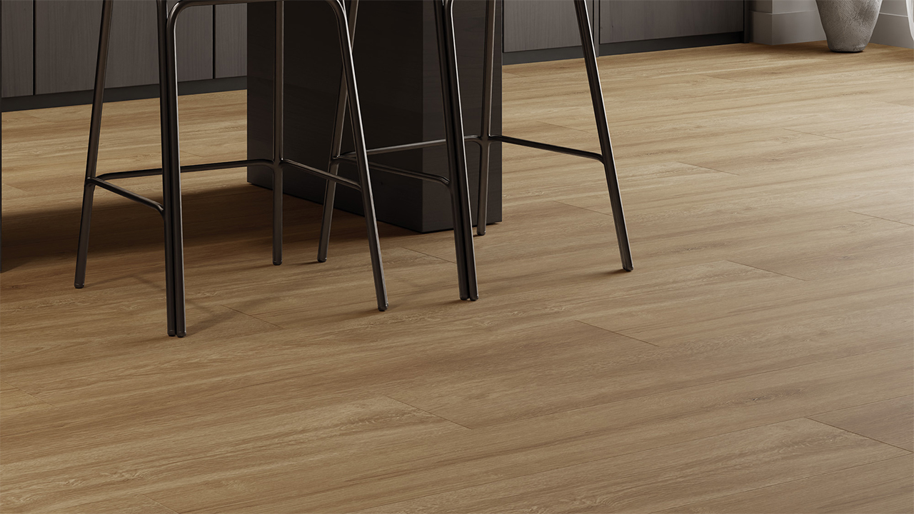 Rigid Klick Vinyl Core WPC - Atlas Eiche Amber | Trittschall integr. (VCAT008)