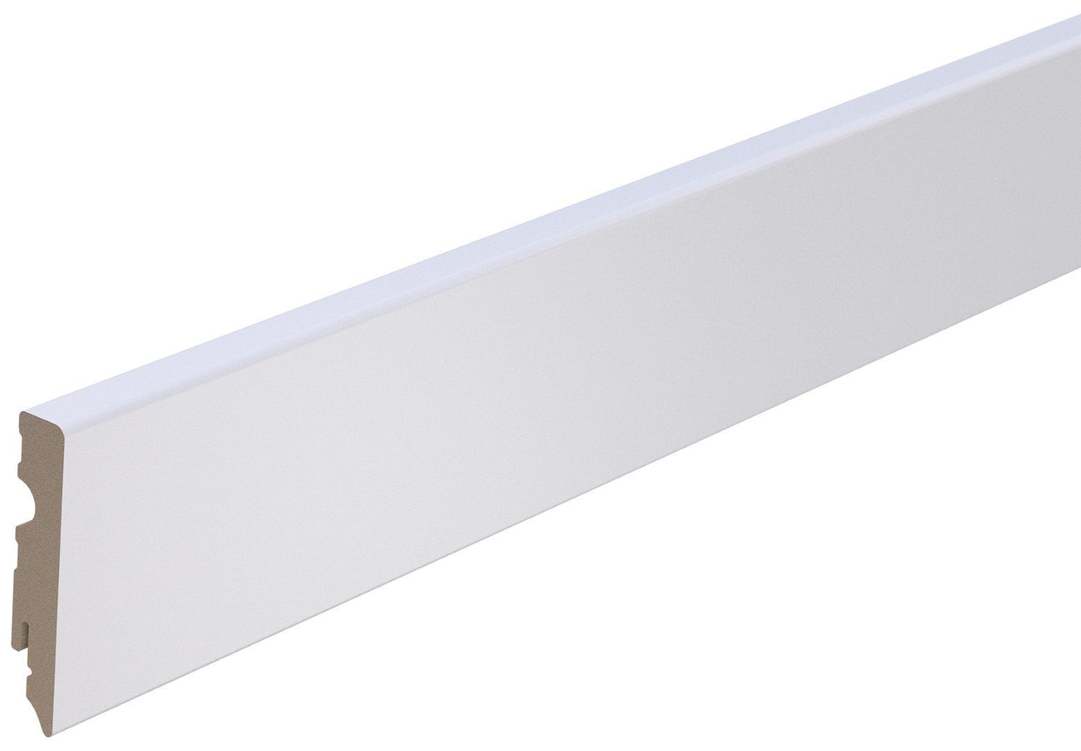 Brebo Elegante Weisse Sockelleiste 10 Cm Hoch Foliert