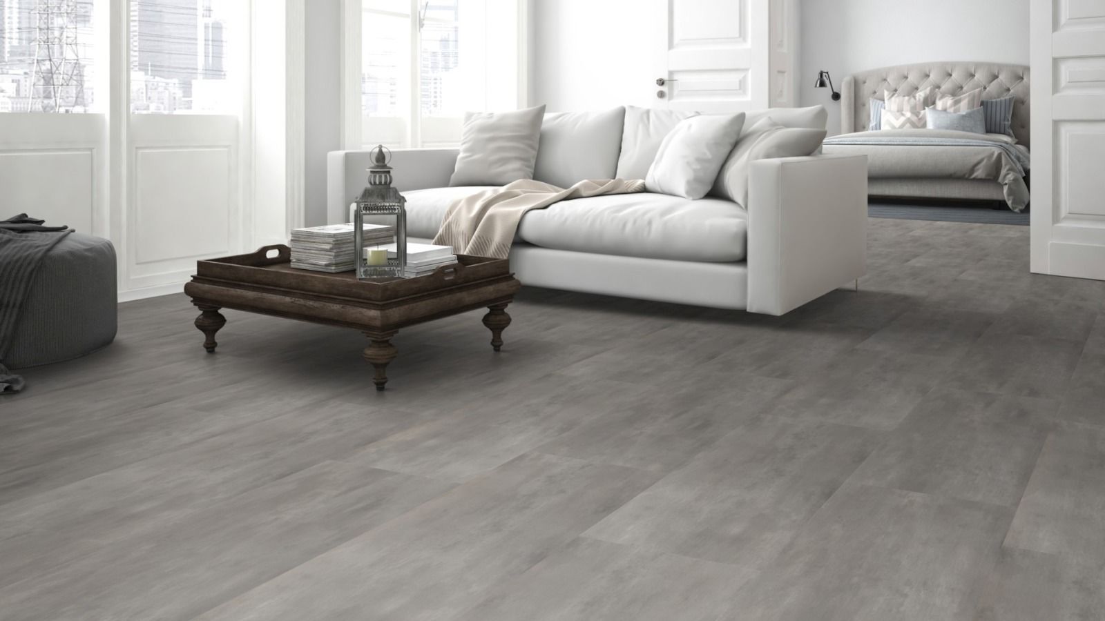 Skaben Vinyl Life Lay 70 Origin Concrete Natural Tile Look M4v