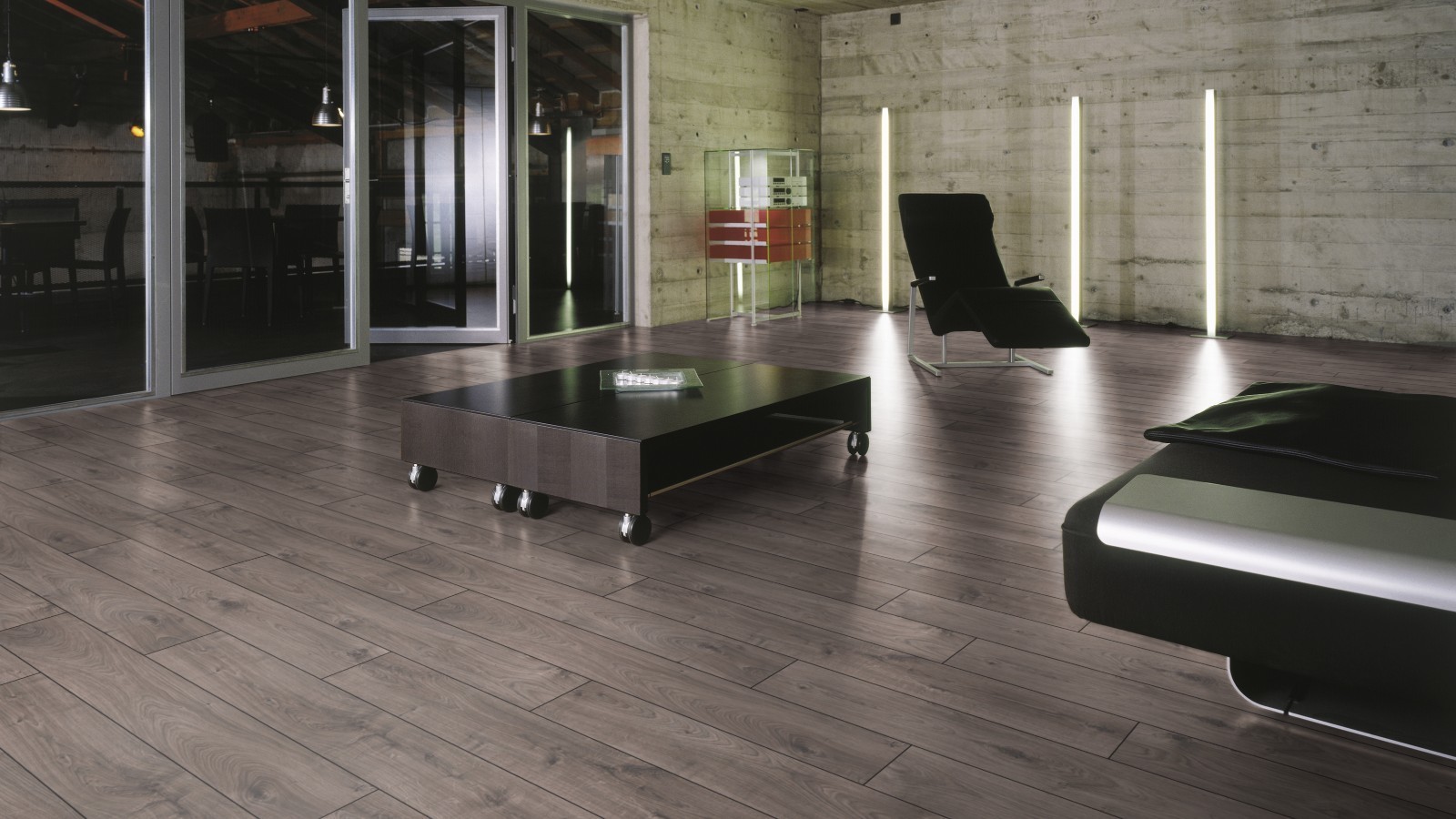 Stratifié Durable Atlas Oak Anthracite D3592 1 frise 4V Largeur 188mm