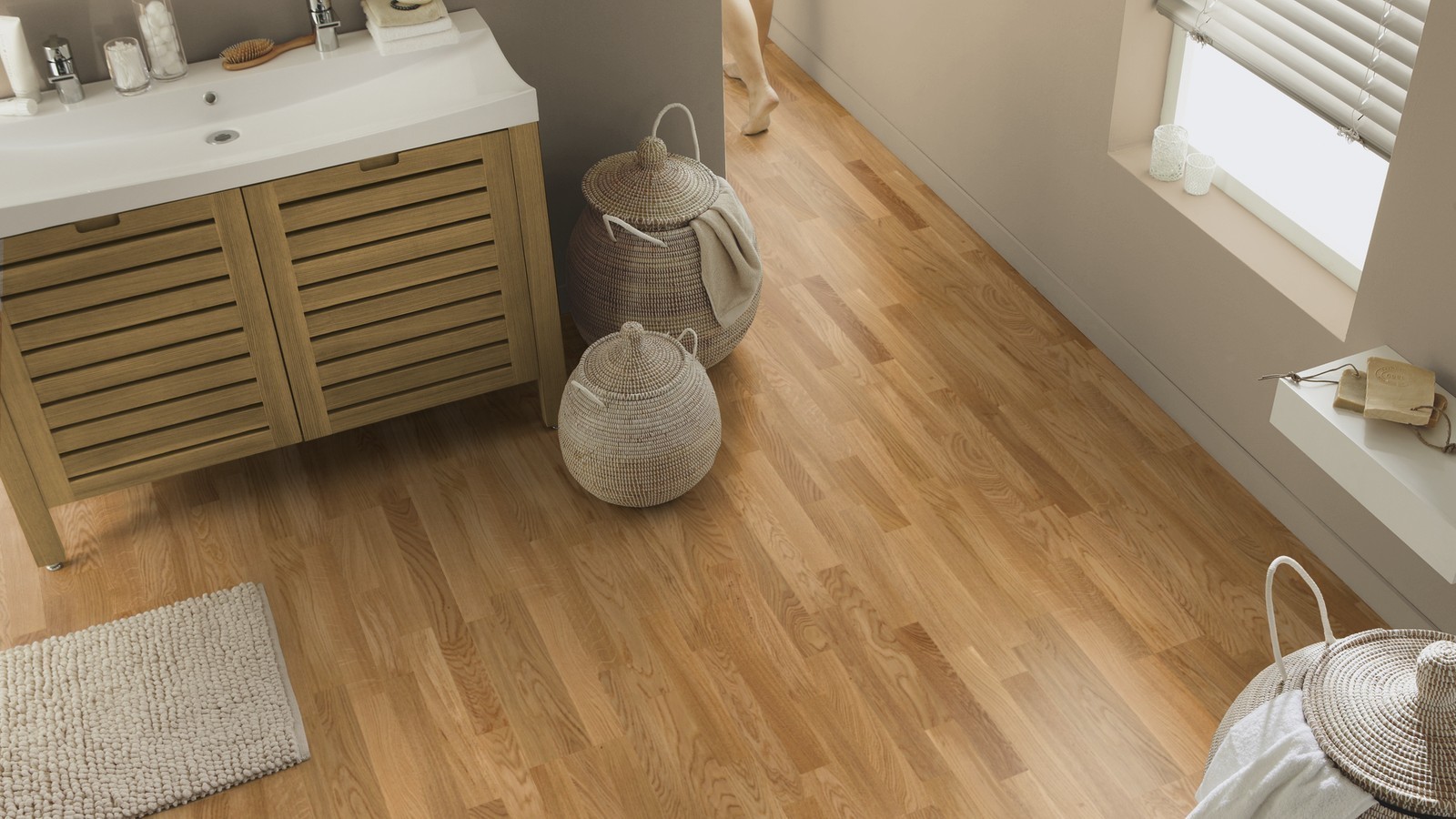 Tarkett Parkett Pure Natur Eiche 3-Stab-Schiffsboden Proteco Hartwachs-Öl