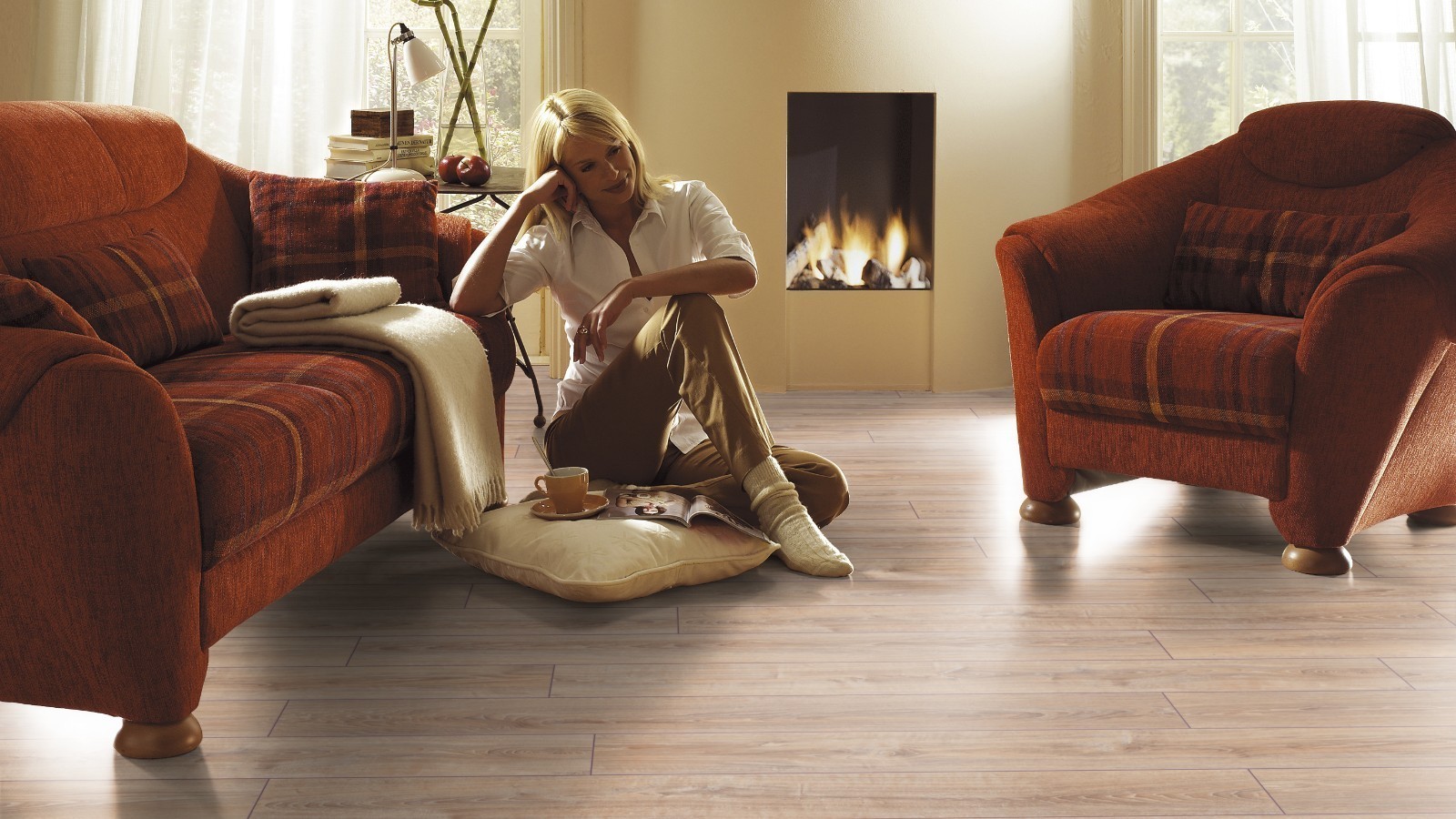 Laminat Select Whitewashed Oak D2987 1-Stab Landhausdiele 4V Breite 193mm