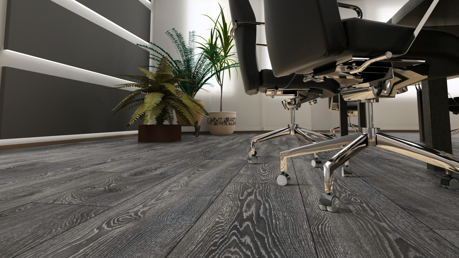 Laminate Wide Plus Highland Oak Black D4798 1-strip 4V Width 244mm