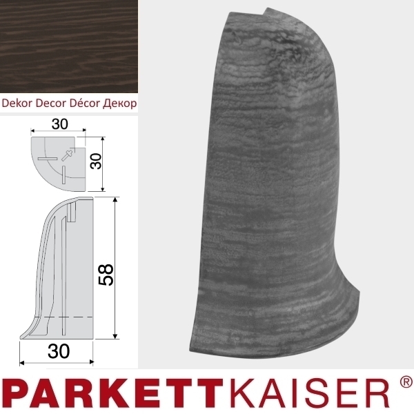 Brebo Aussenecke QUE Eiche Schwarz main product photo