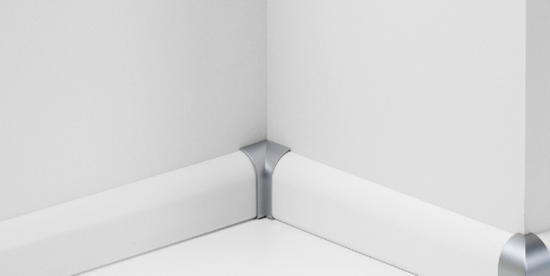 Esquinas interiores de Parador para zócalo tipo 2 SL 2 look aluminio main product photo