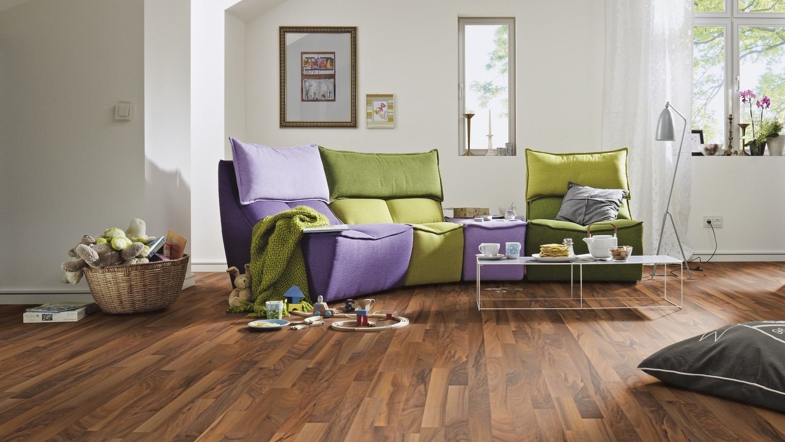 Meister Laminat Premium LC 200 Micala Nussbaum 211 3-Stab-Schiffsboden Raum9