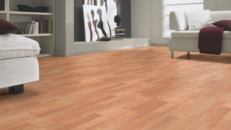 Tarkett Laminate Essentials 832 Beech Medium 3-strip main product photo
