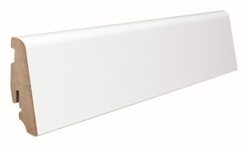 HARO Plinthe pour sol stratifié 19x58 blanche RAL9016 avec film décor main product photo