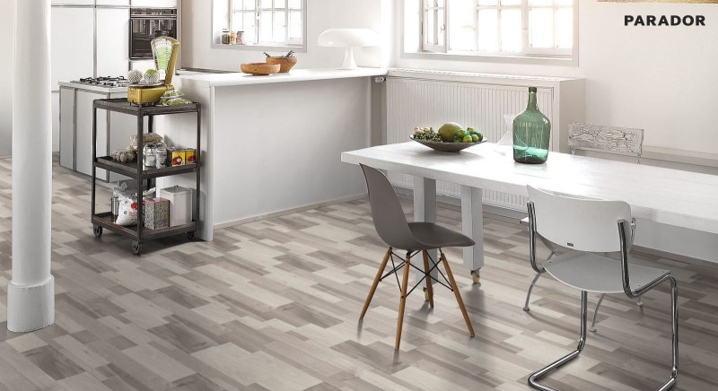 Parador Laminat Classic 1050 Eiche Mix Lichtgrau 3-Stab Schiffsboden main product photo