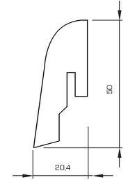 Wicanders Skirting board Structure Chestnut / Moccaccino main product photo