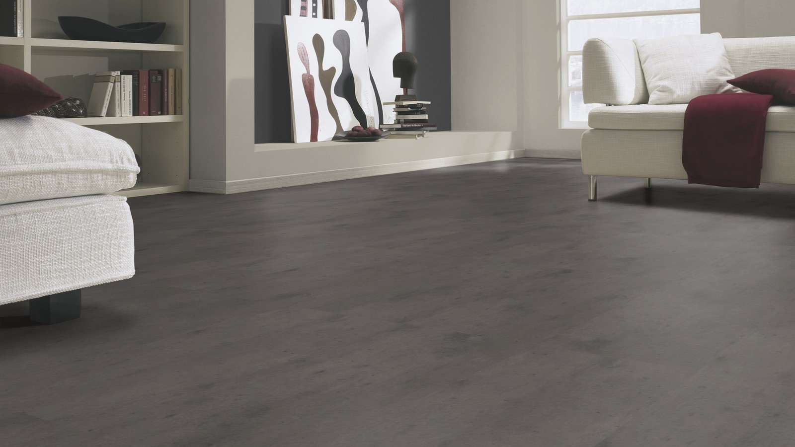 Tarkett Laminate Loft 832 Concrete Dark Tile 4V