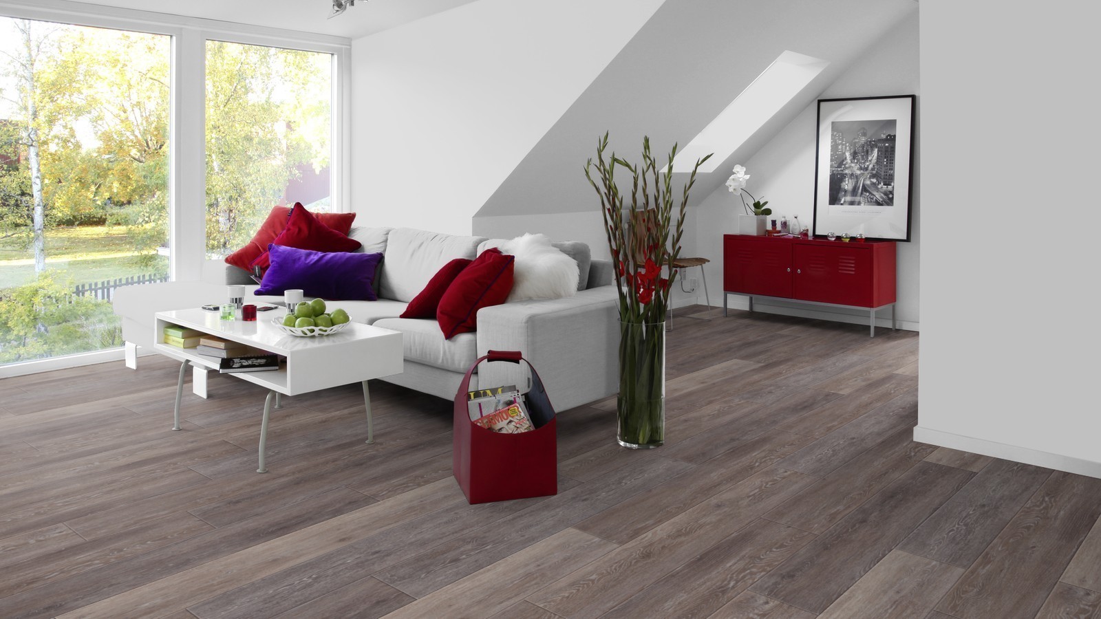 Tarkett Vinyl flooring Starfloor Click 30 Brown Cerused Oak Plank M4V