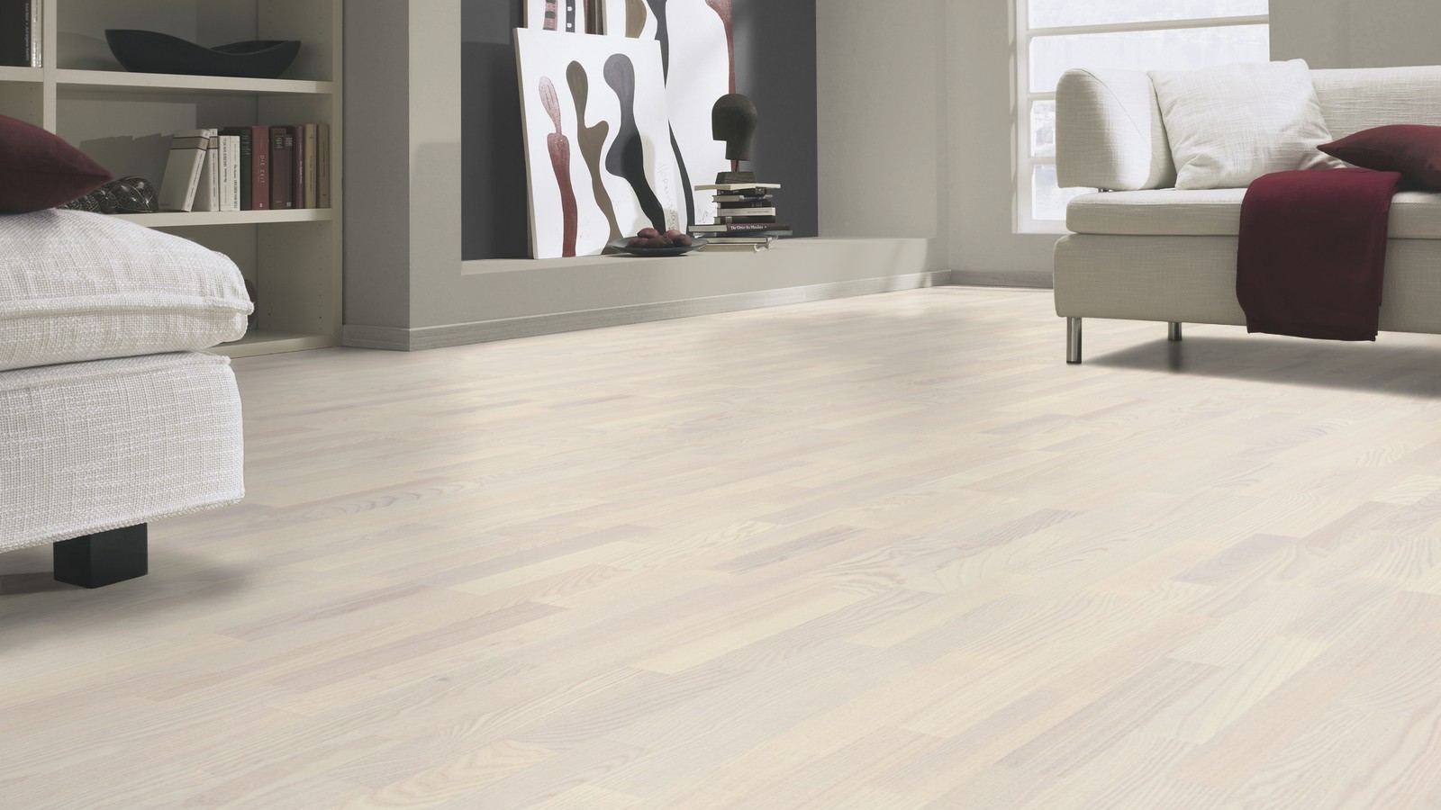 Tarkett Parkett Shade Natur Esche white pearl 3-Stab-Schiffsboden