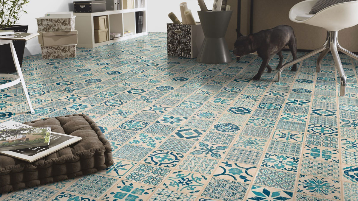 Tarkett Vinylboden Starfloor Click 30 Indigo Retro Fliese M4V