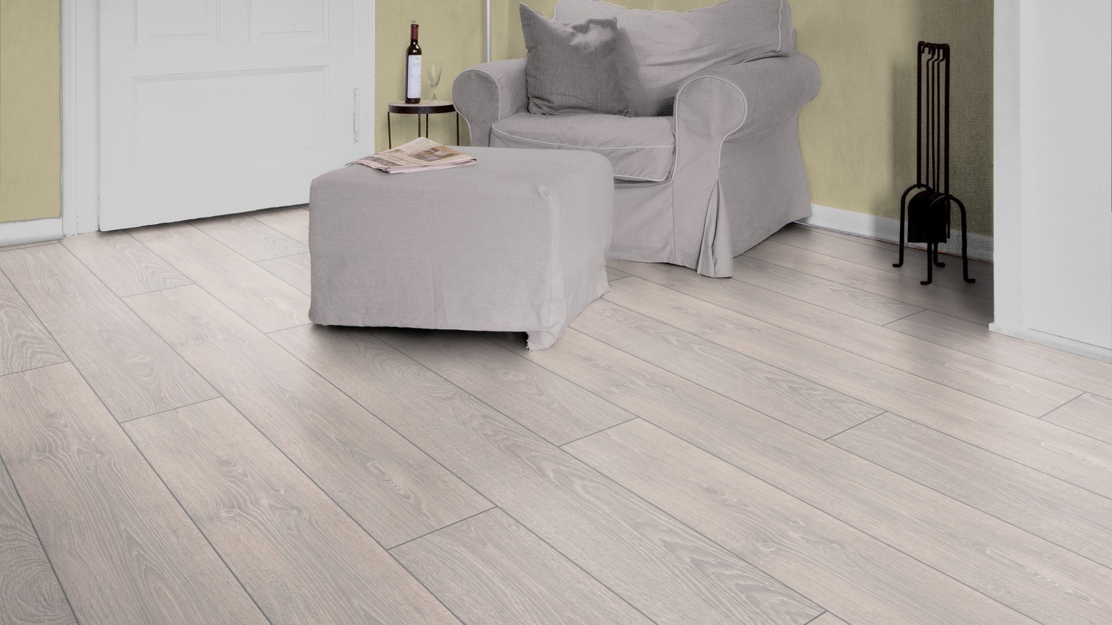 Suelo laminado Durable Capital Oak light D2800 1-Tablilla 4V ancho 188mm